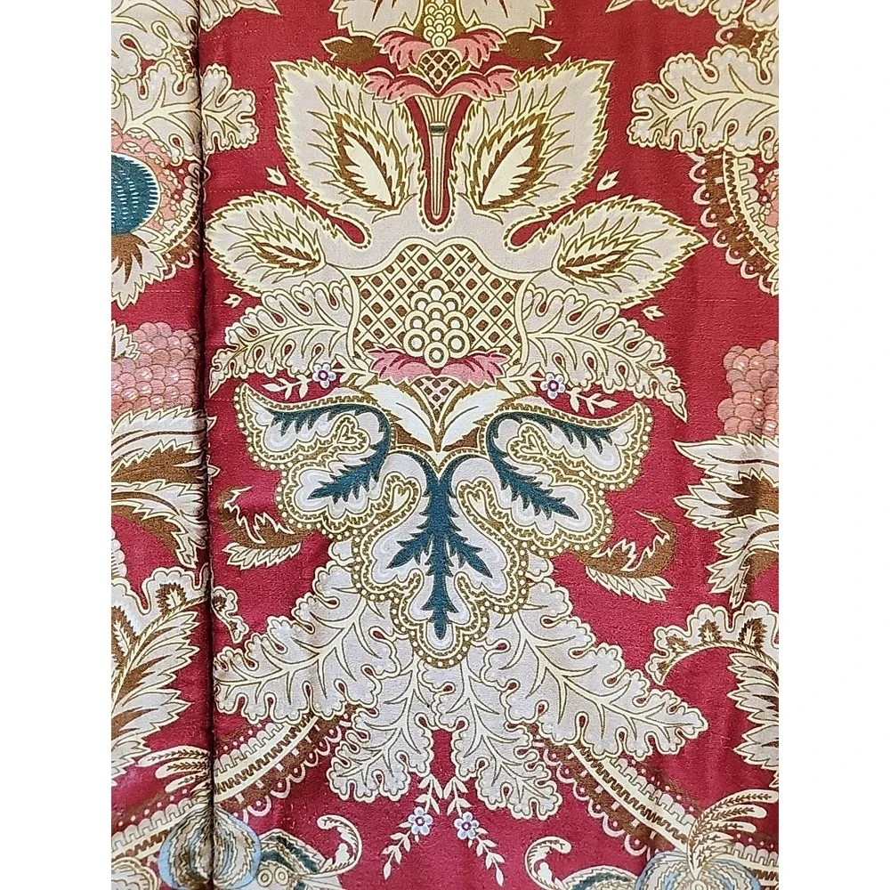 Ralph Lauren 'Jardiniere' Twin Red Sateen Comforter Red USA Stunning‎